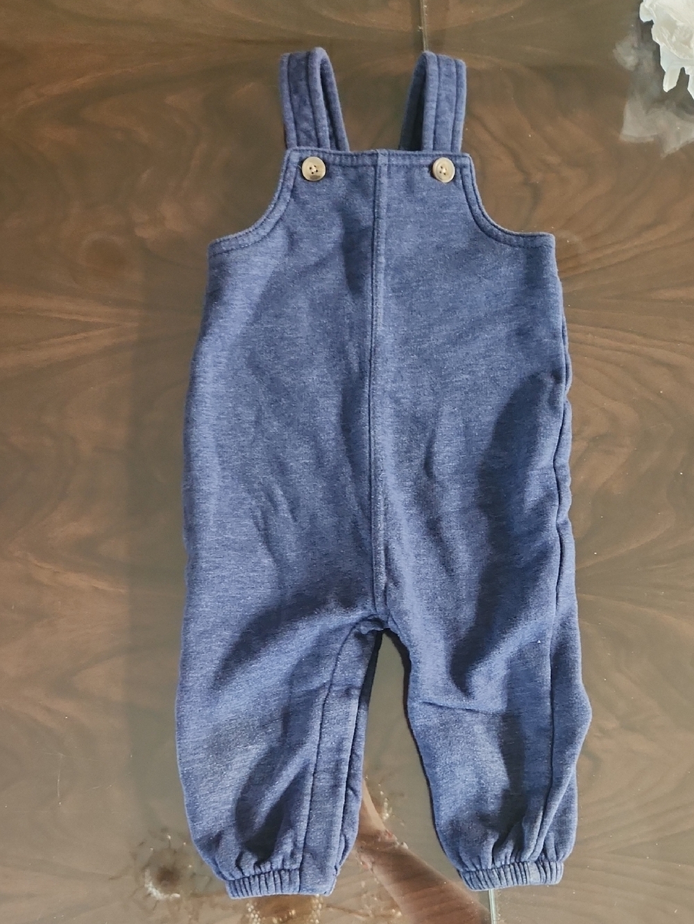 Old Navy Navy Blue Baby Overalls with Button Straps